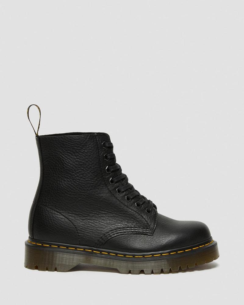 Men's Dr Martens 1460 Pascal Bex Leather Lace Up Boots Black | AU 524OKI